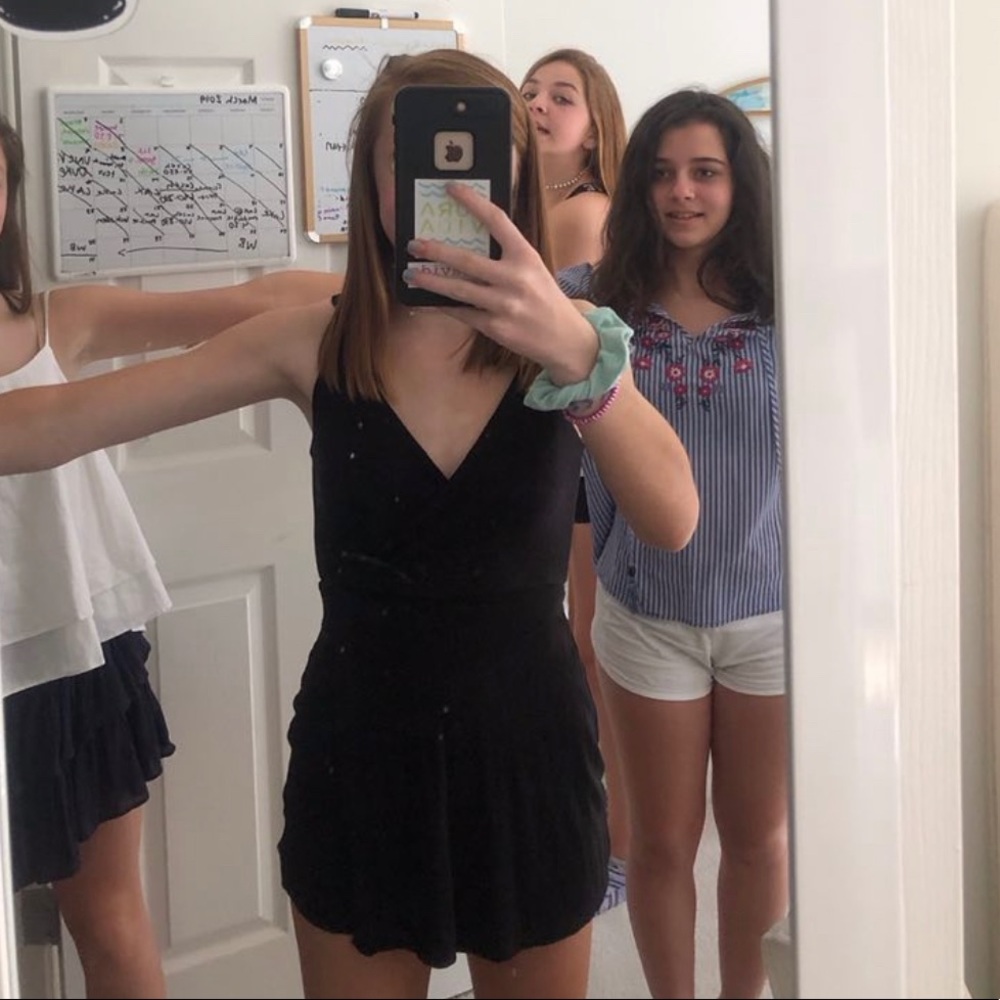 Black urban outfitters romper